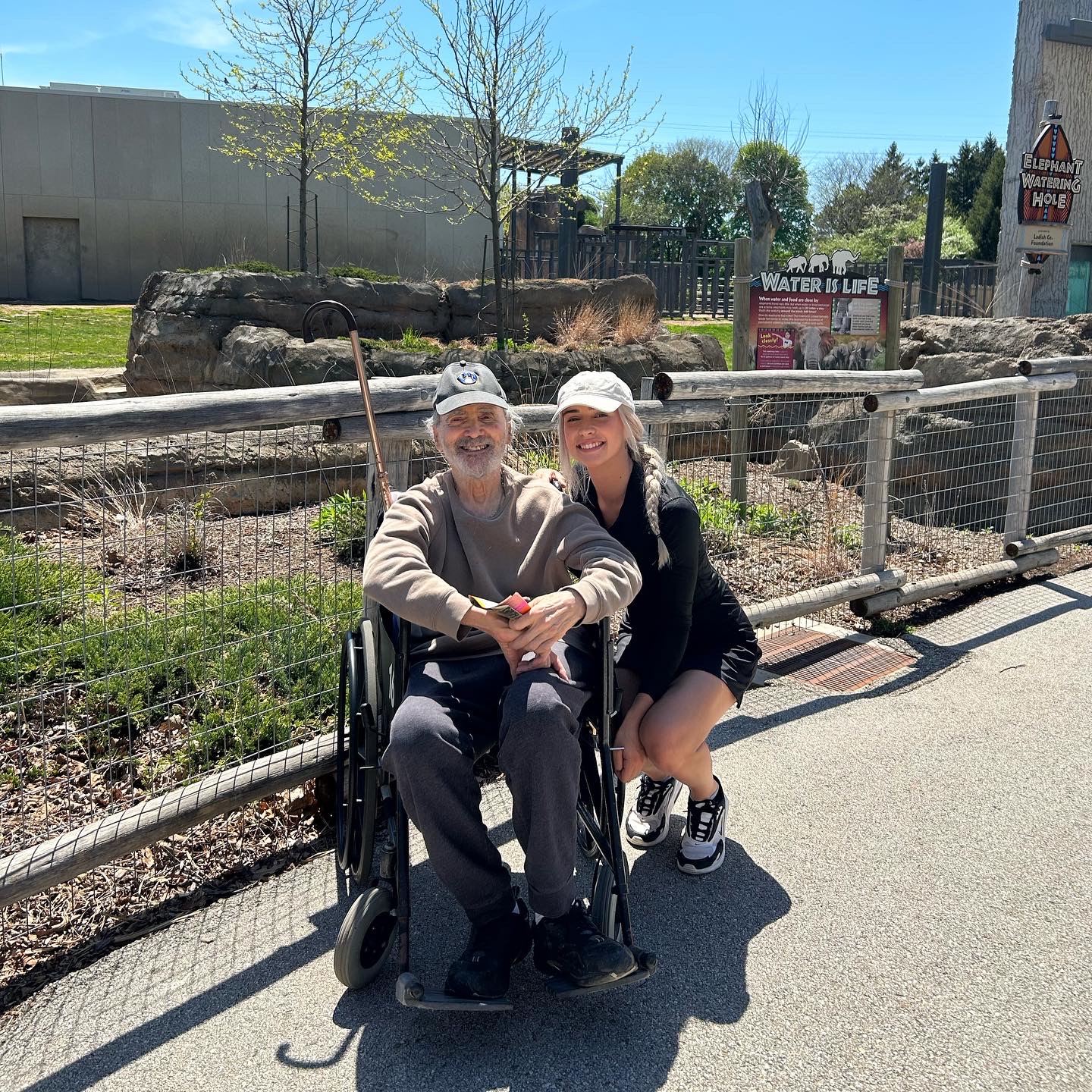 Xia Lowery and Don enjoying a visit to the zoo